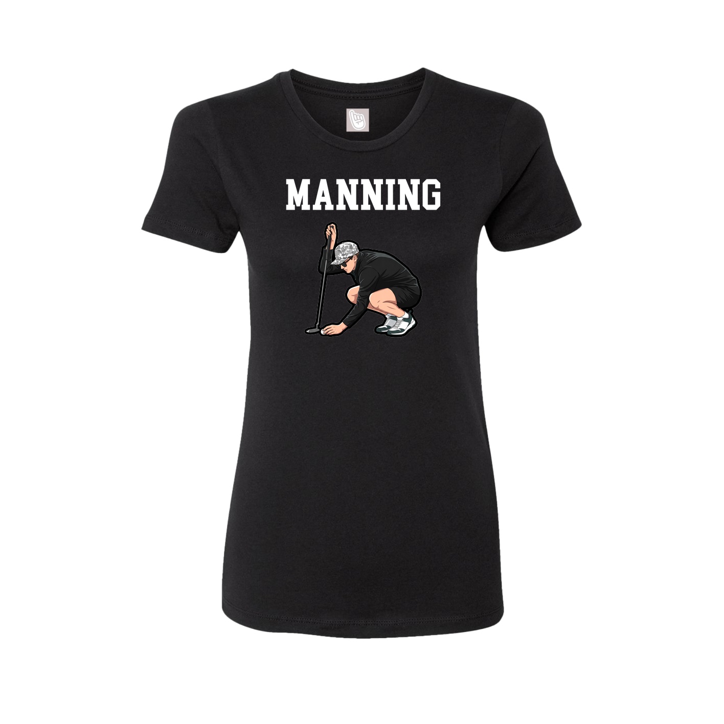 Fitted Women's Tee — Shirsey in Black