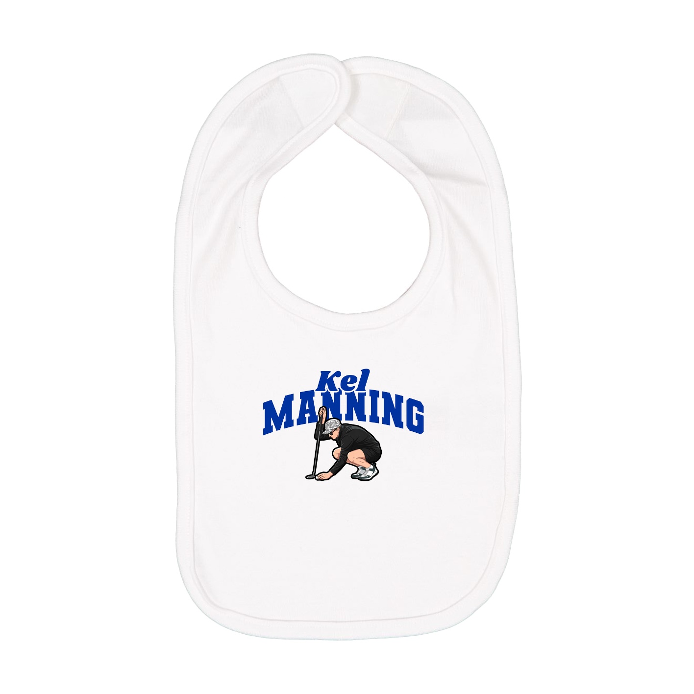 Infant Bib — Signature Arch in White