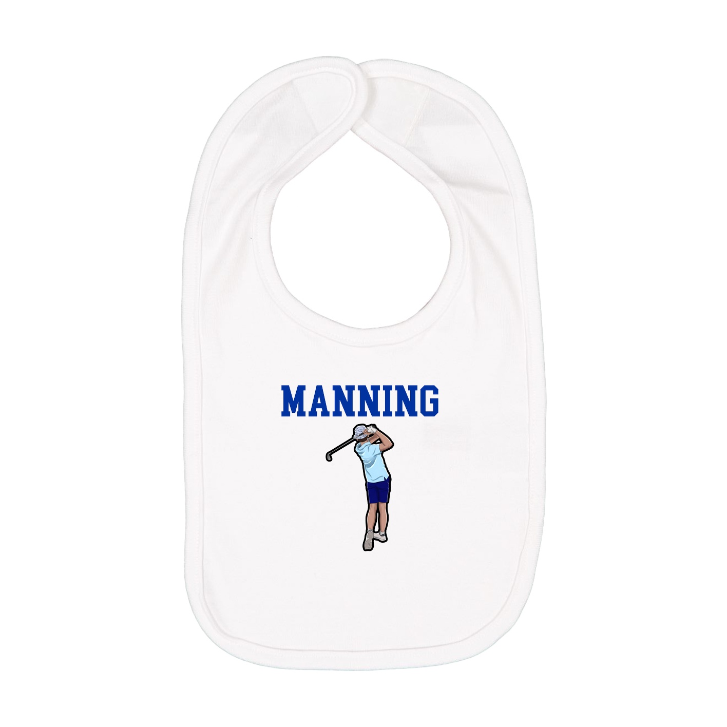 Infant Bib — Shirsey in White