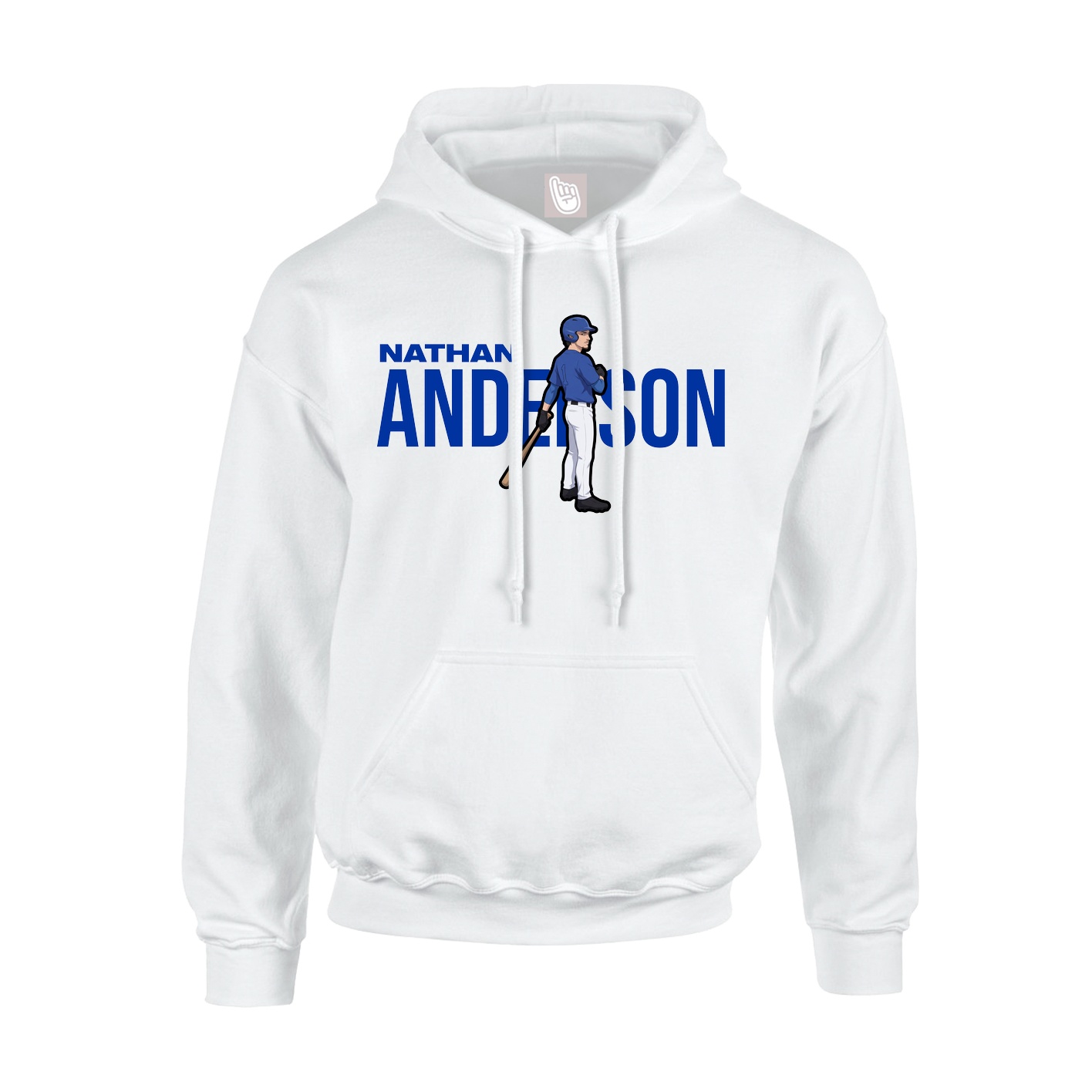 Hoodie — Player Name in White