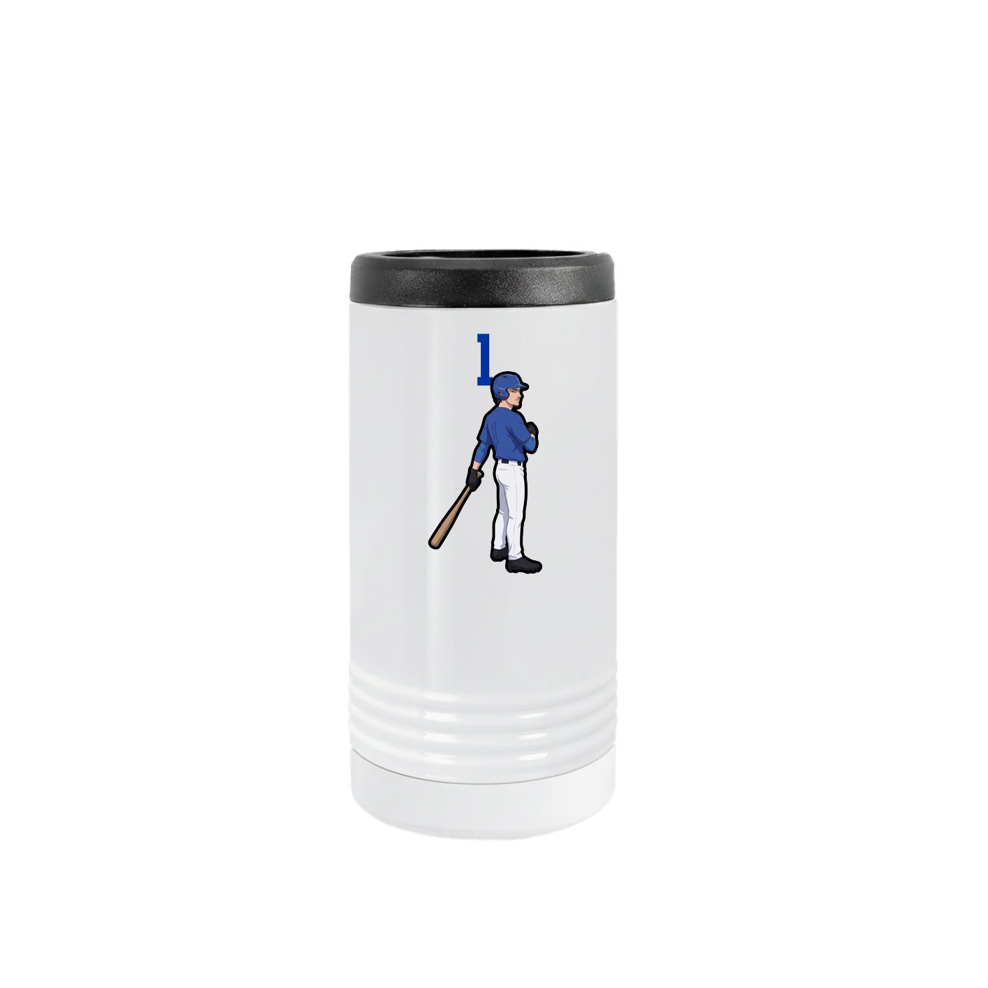 Slim Beverage Holder — Number Top in White