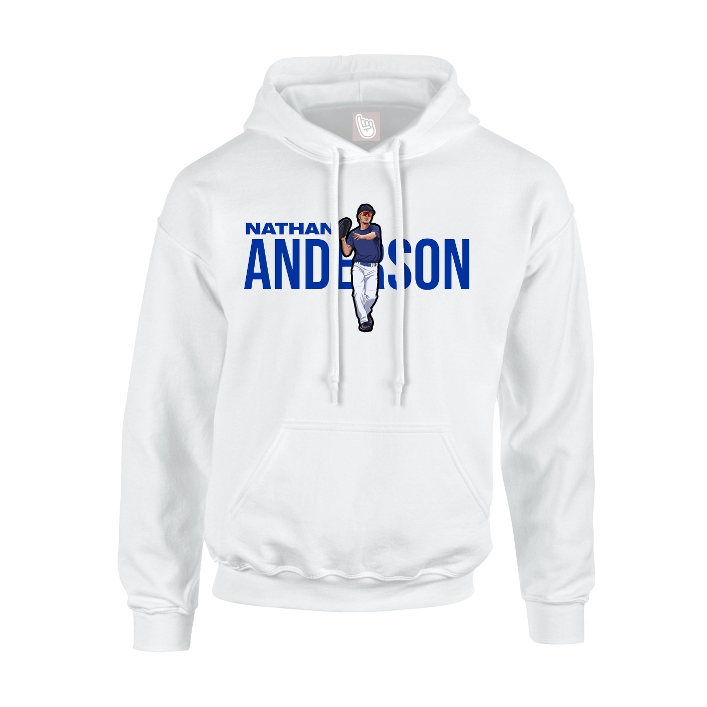 Youth Hoodie — Player Name in White