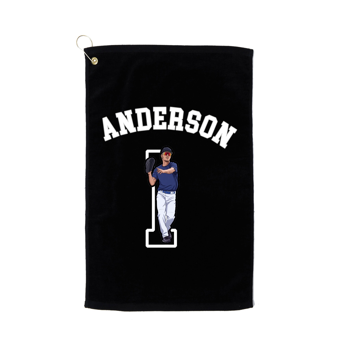 Golf Towel — Shirsey Arch in Black