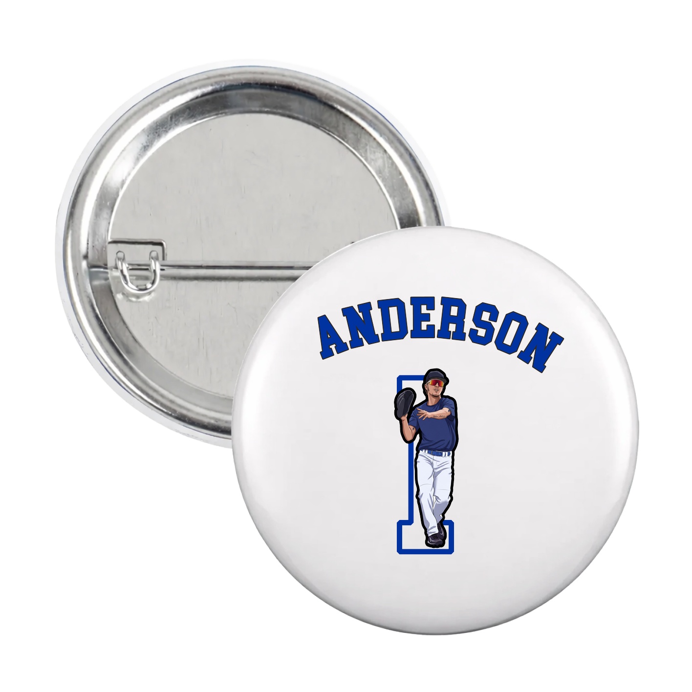 Game Day Button — Shirsey Arch in White