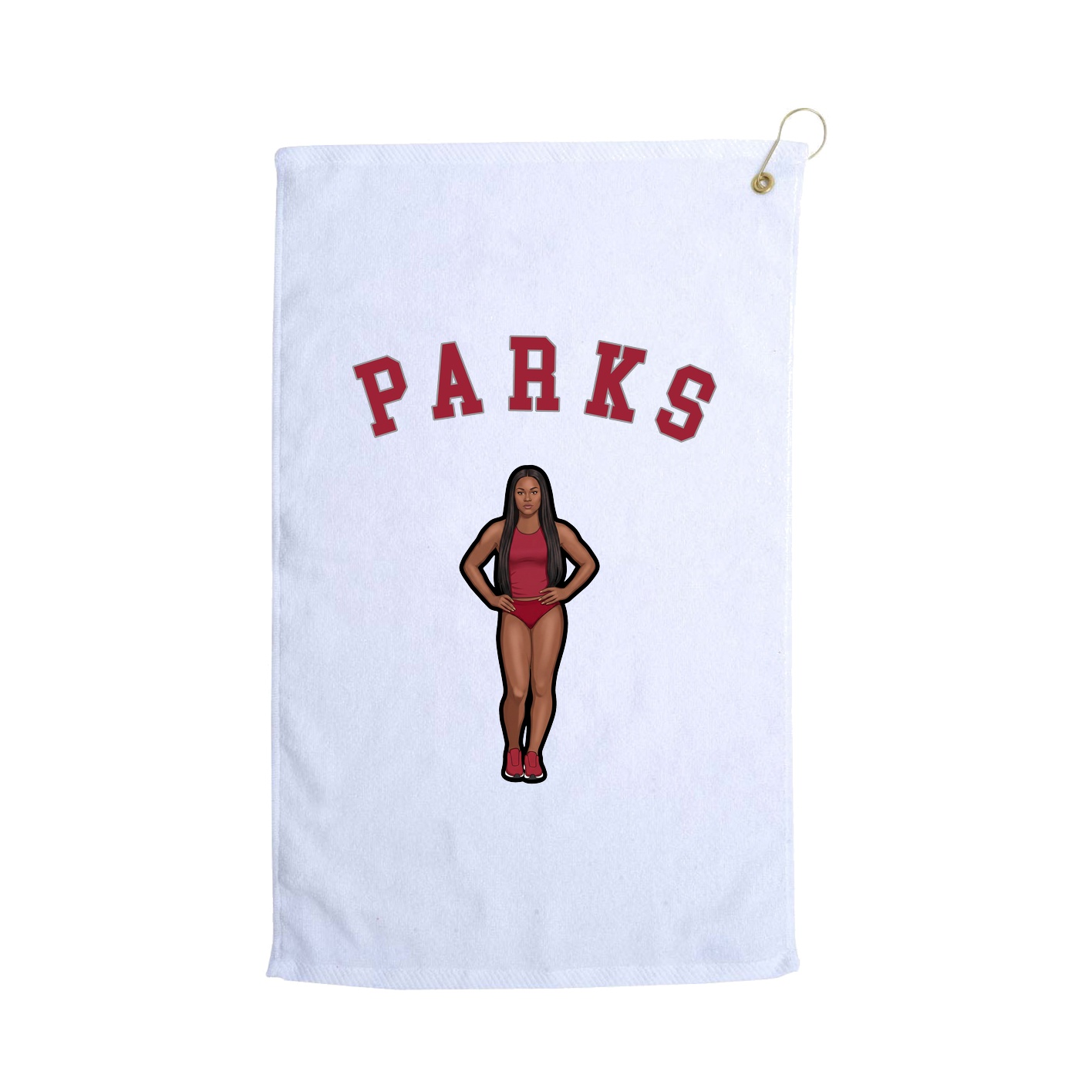 Golf Towel — Shirsey Arch in White