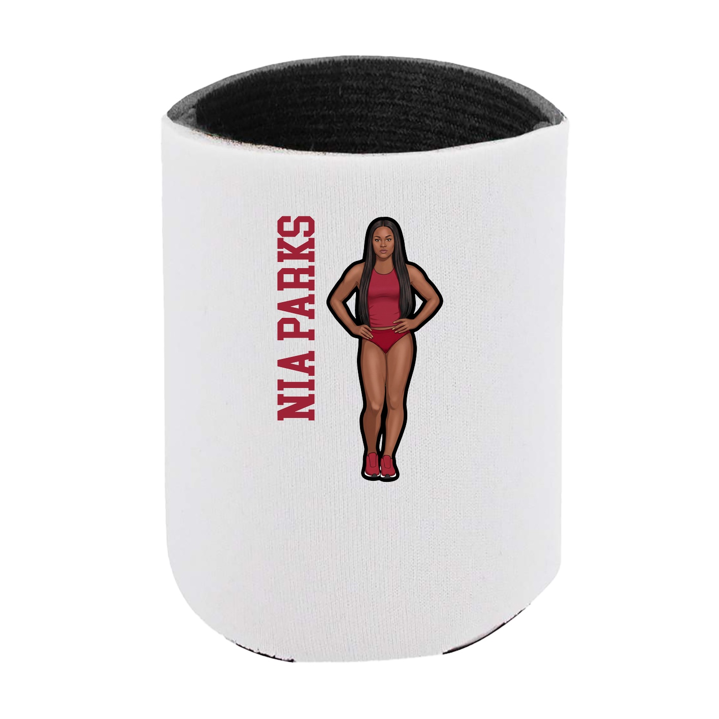 Can Holder — Name Vertical in White