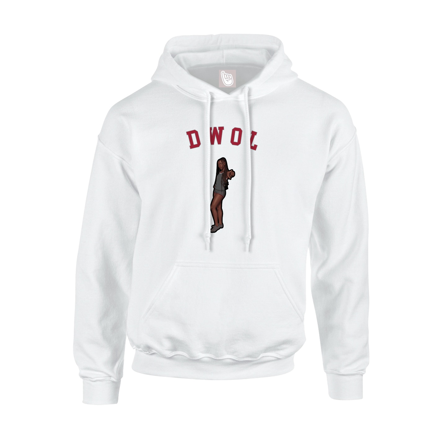 Hoodie — Shirsey Arch in White