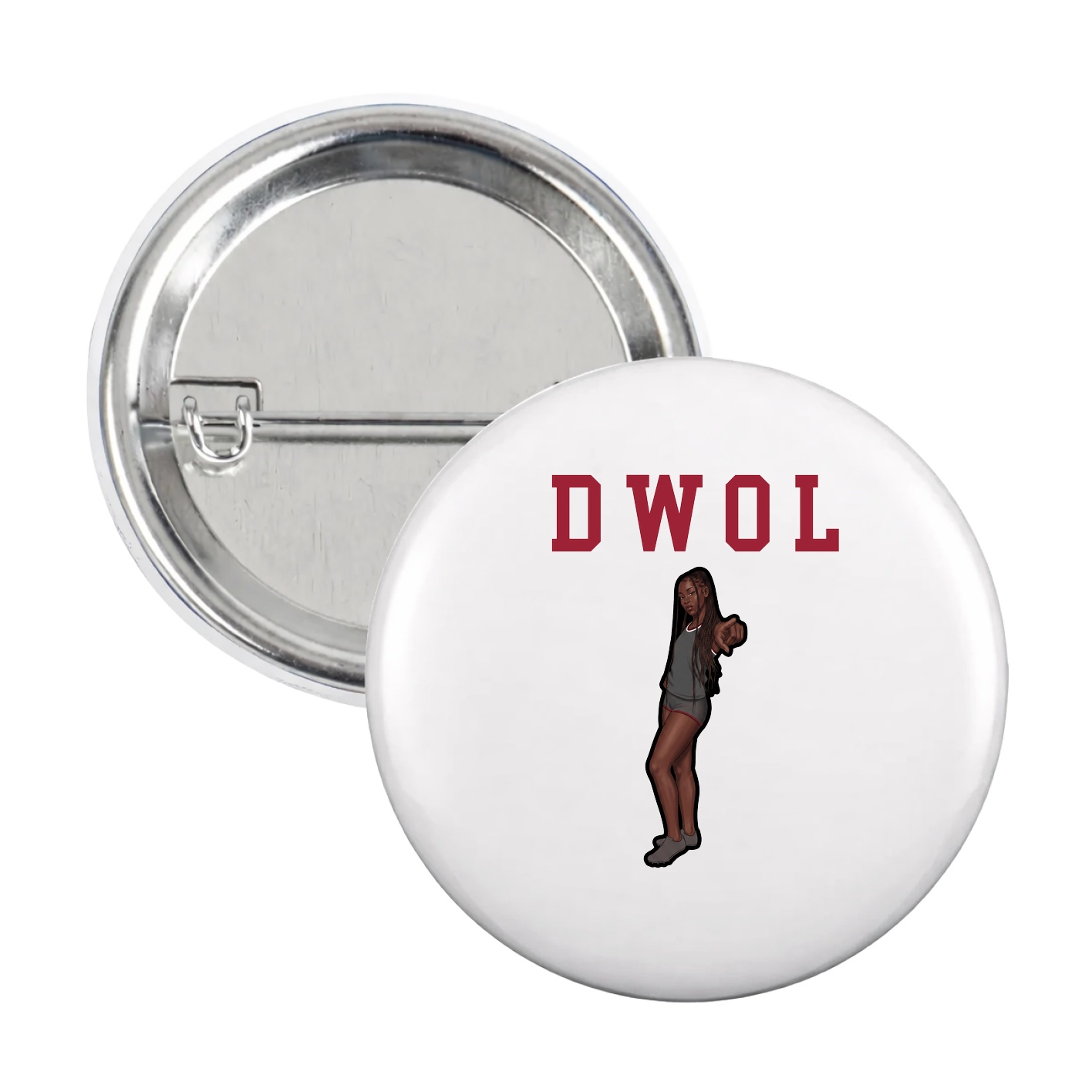 Game Day Button — Shirsey in White