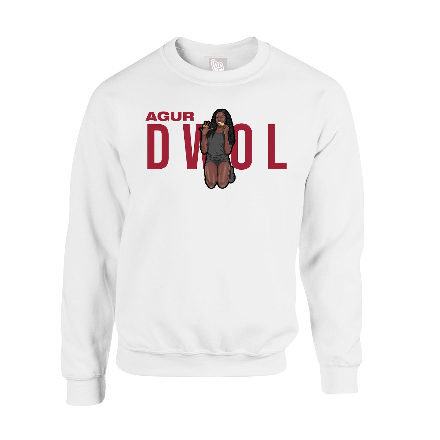 Fleece Crew — Player Name in White