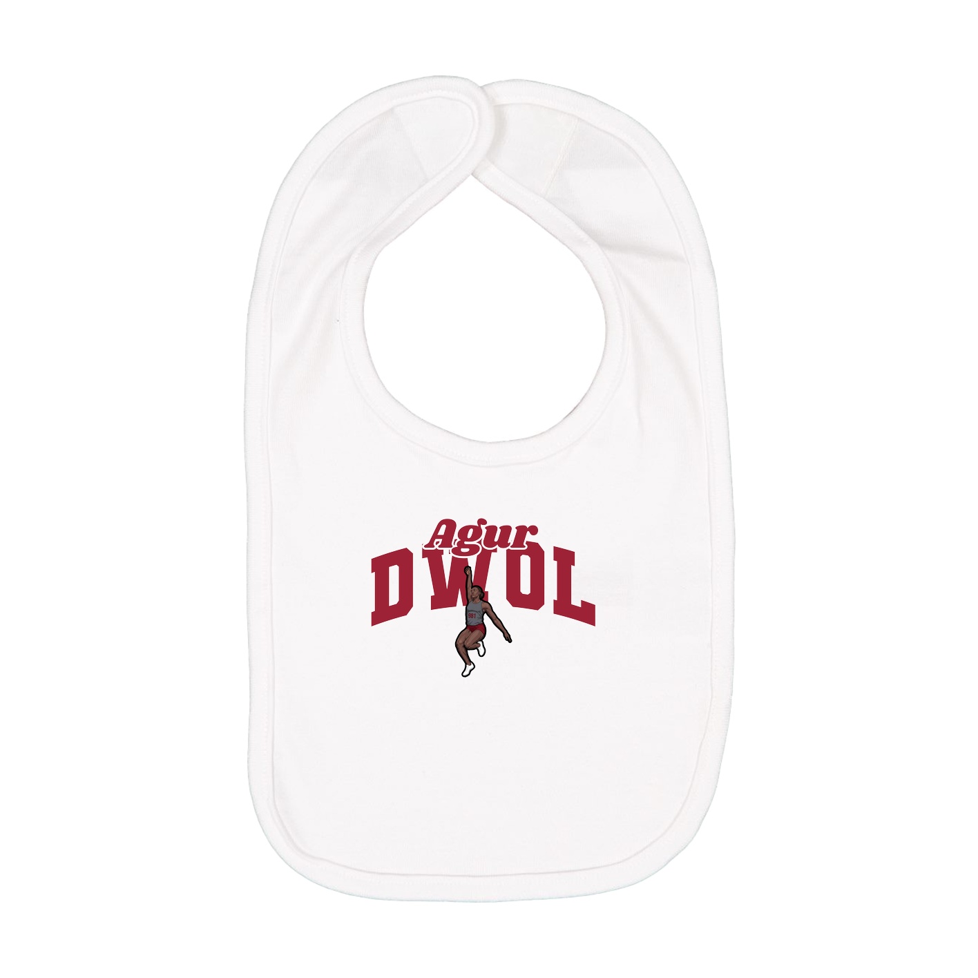 Infant Bib — Signature Arch in White