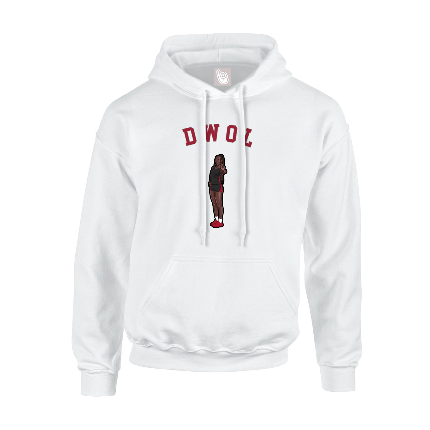 Youth Hoodie — Shirsey Arch in White