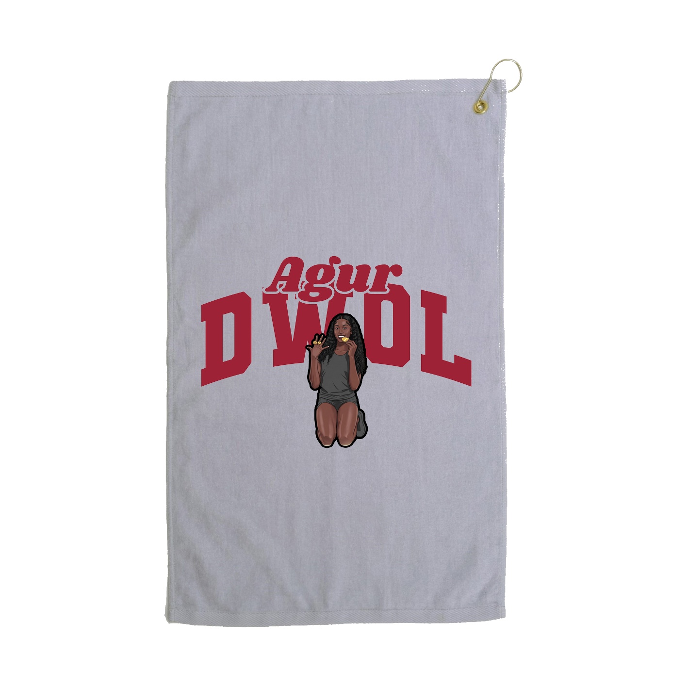 Golf Towel — Signature Arch in Grey