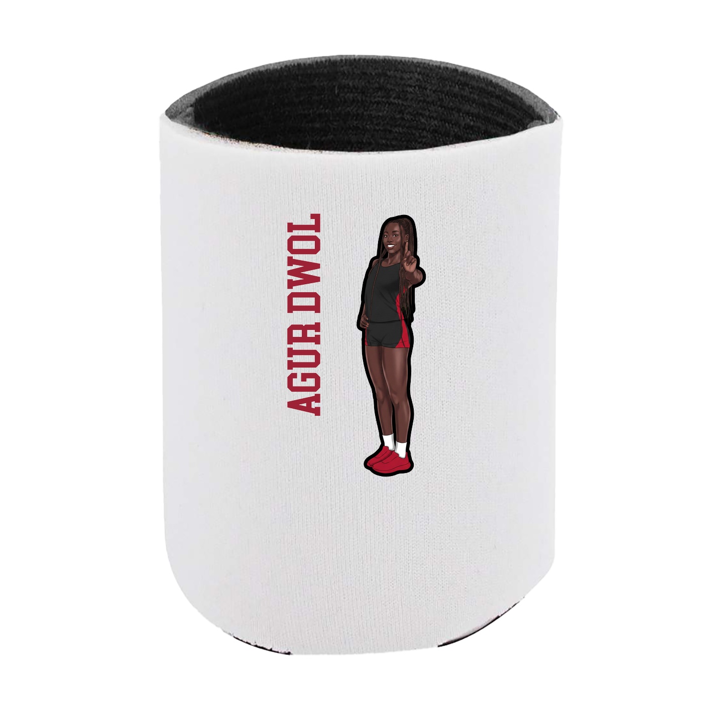 Can Holder — Name Vertical in White