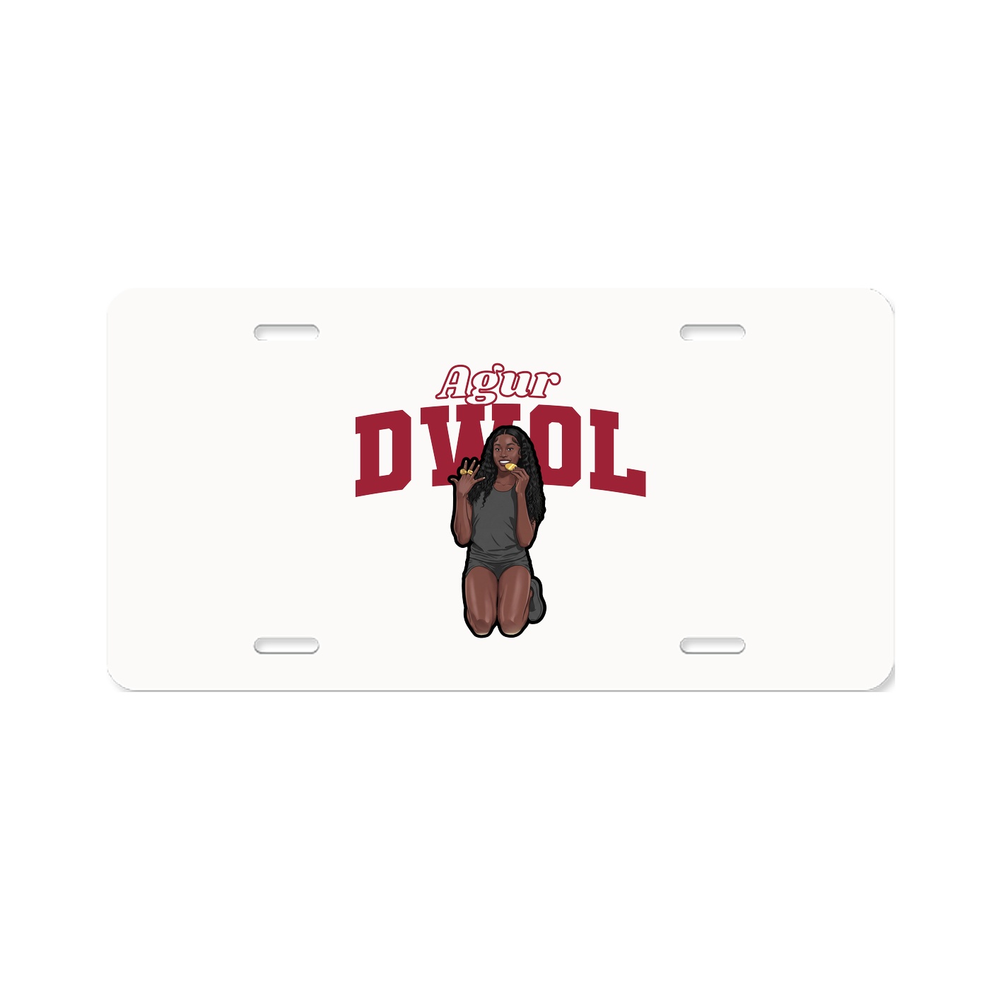 License Plate — Name Arch in Classic