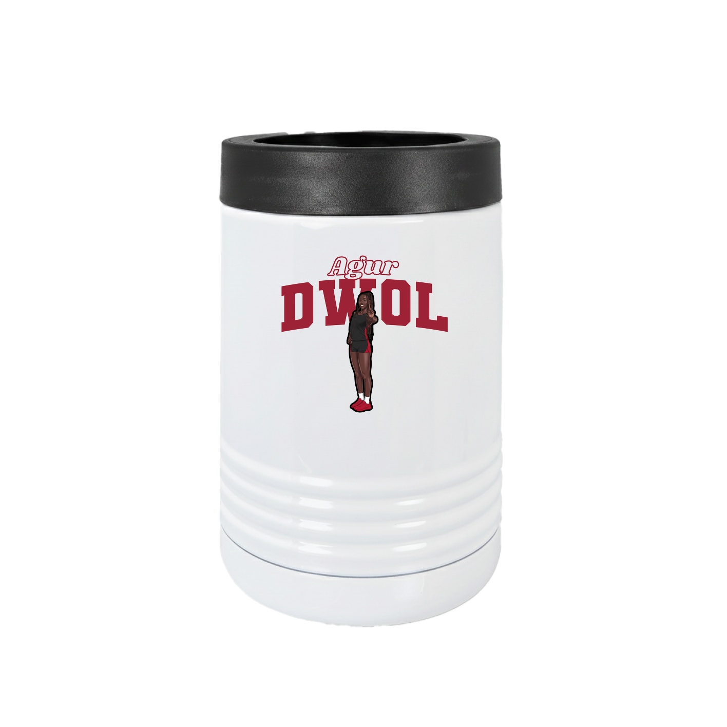 Beverage Holder — Name Arch in White