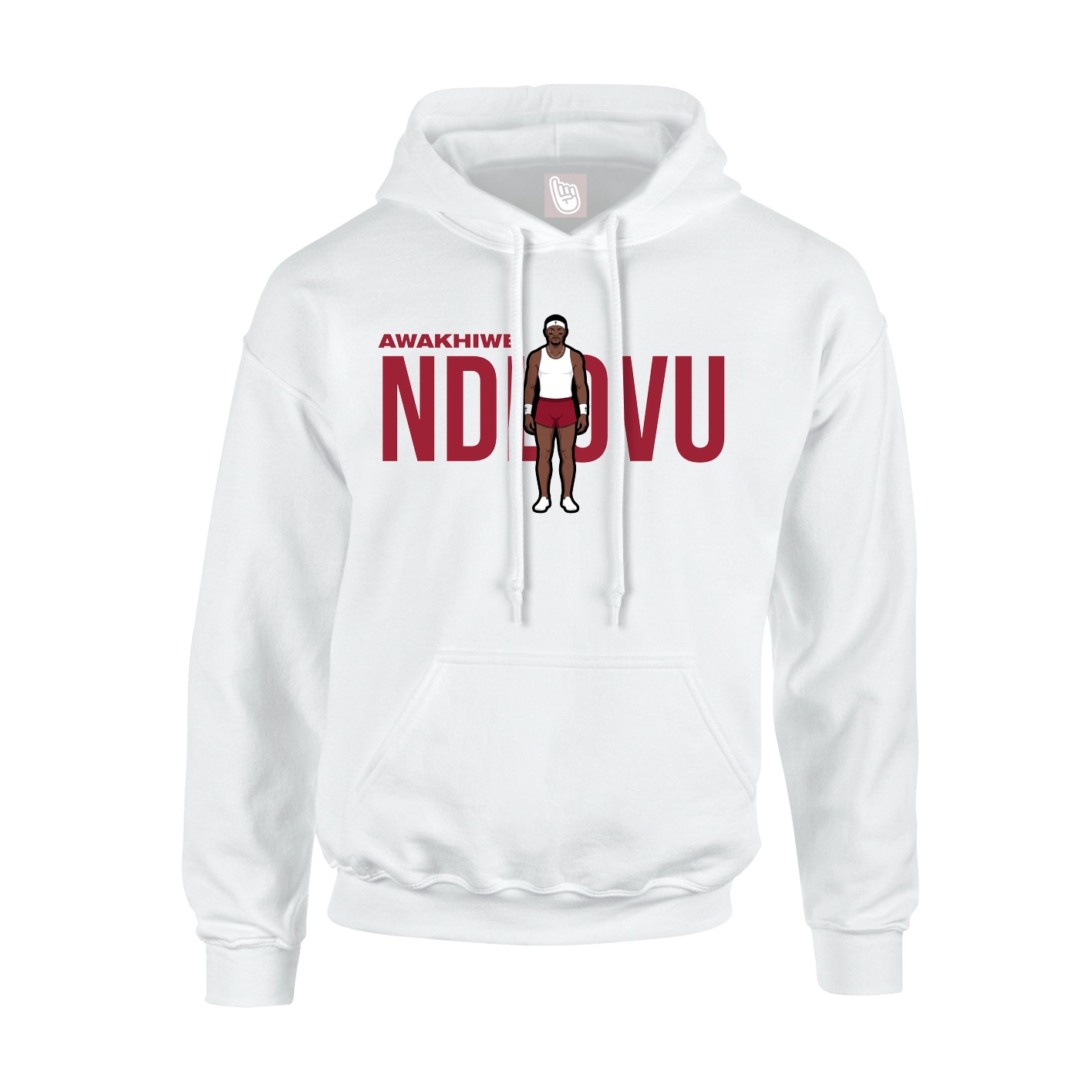 Youth Hoodie — Player Name in White