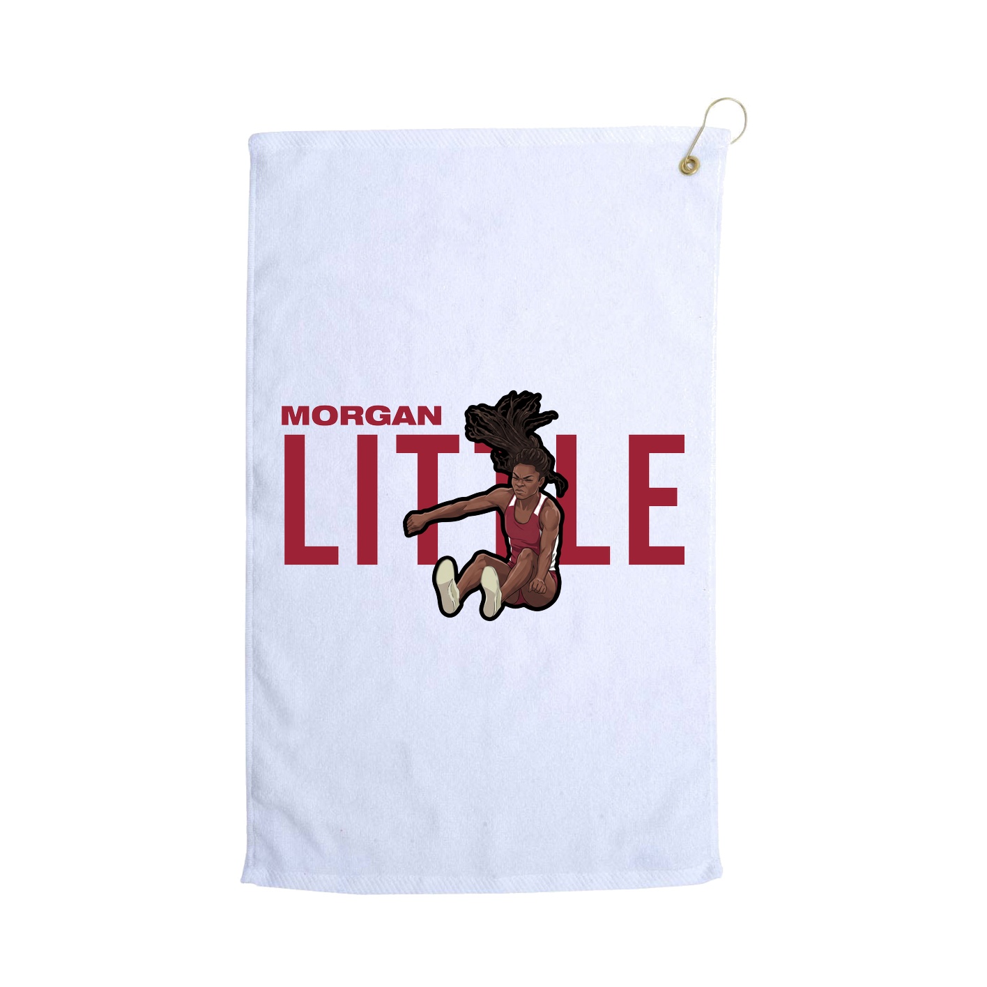 Golf Towel — Player Name in White