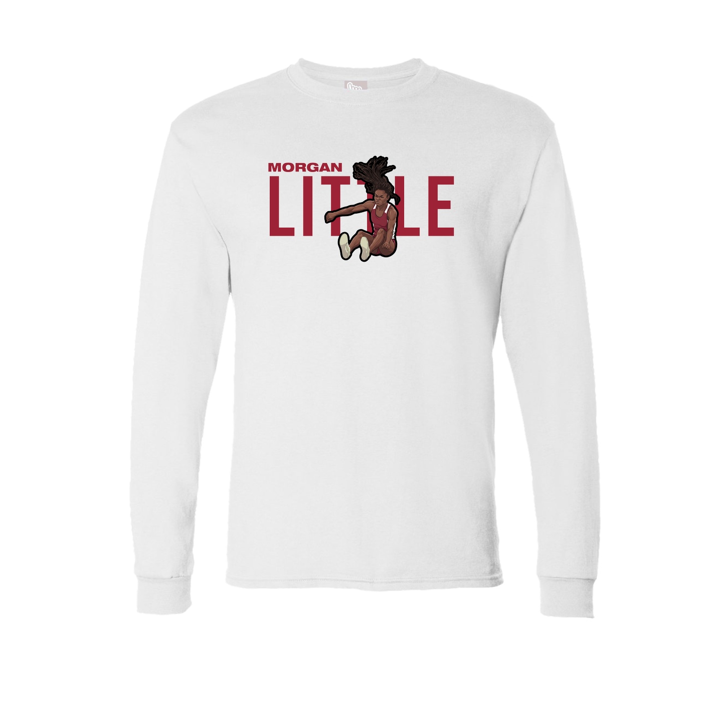 Long Sleeve Tee — Player Name in White