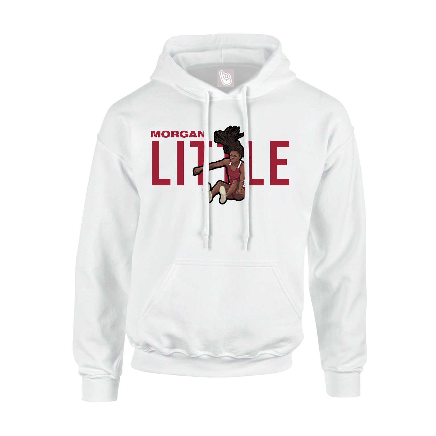 Youth Hoodie — Player Name in White