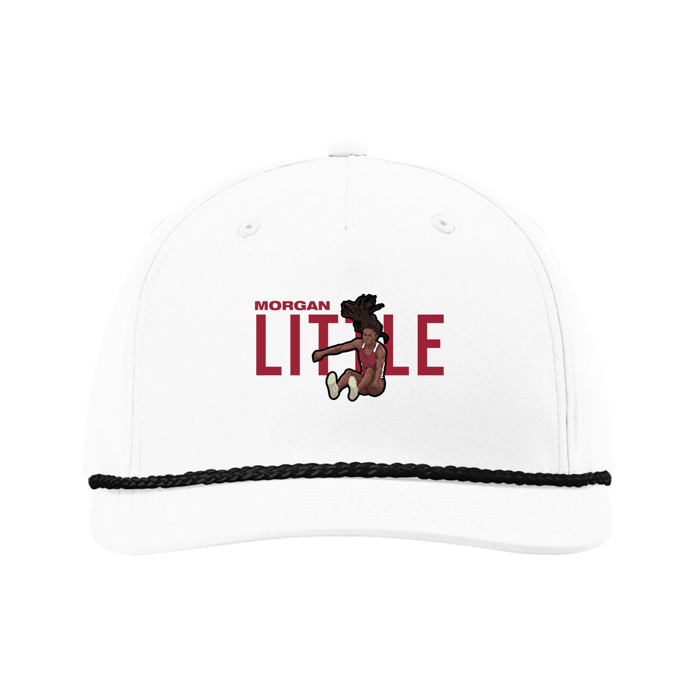 Five-Panel Classic Rope Cap — Player Name in White