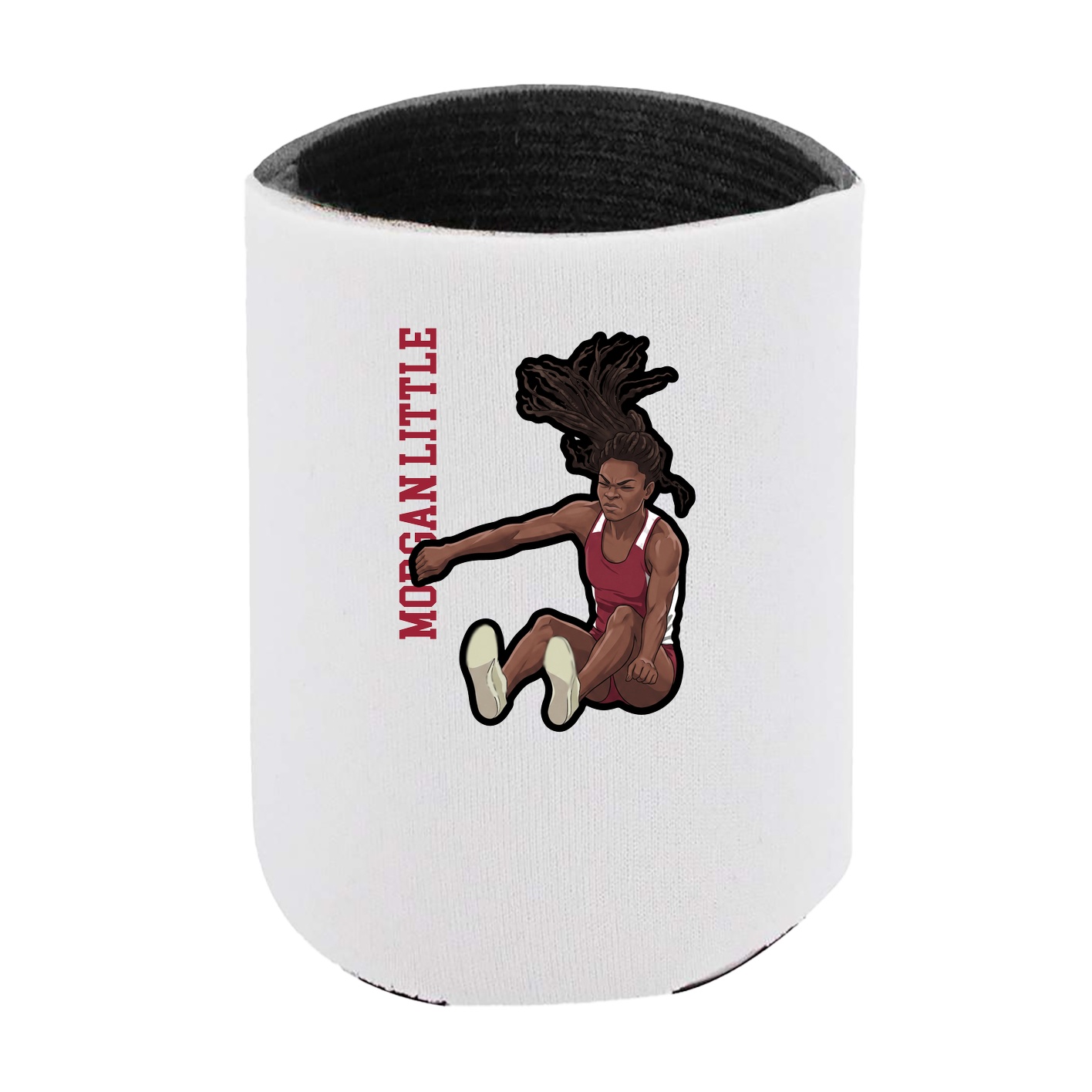 Can Holder — Name Vertical in White