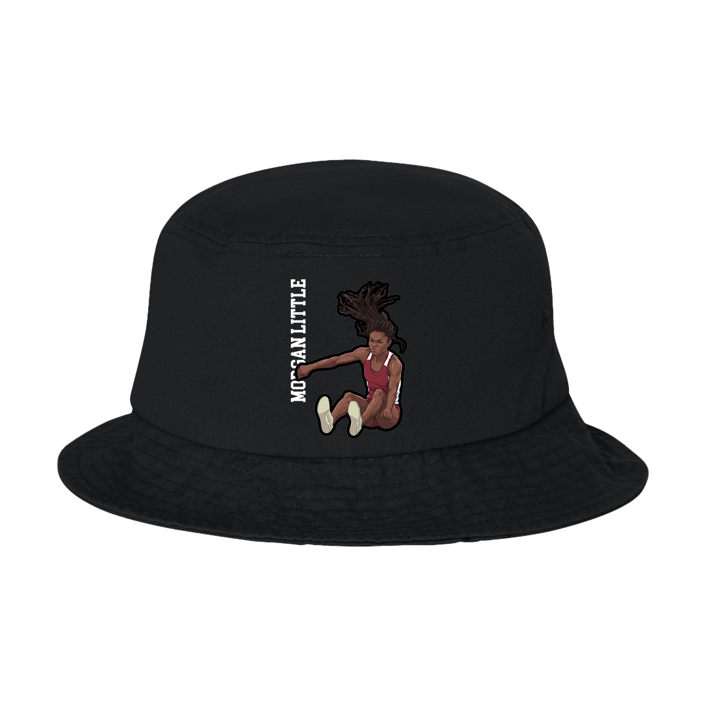 Bucket Cap — Name Vertical in Black