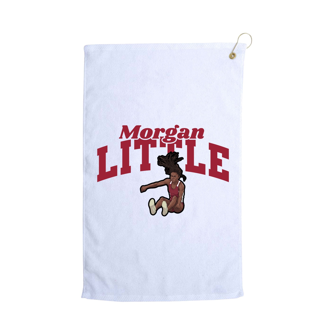 Golf Towel — Signature Arch in White