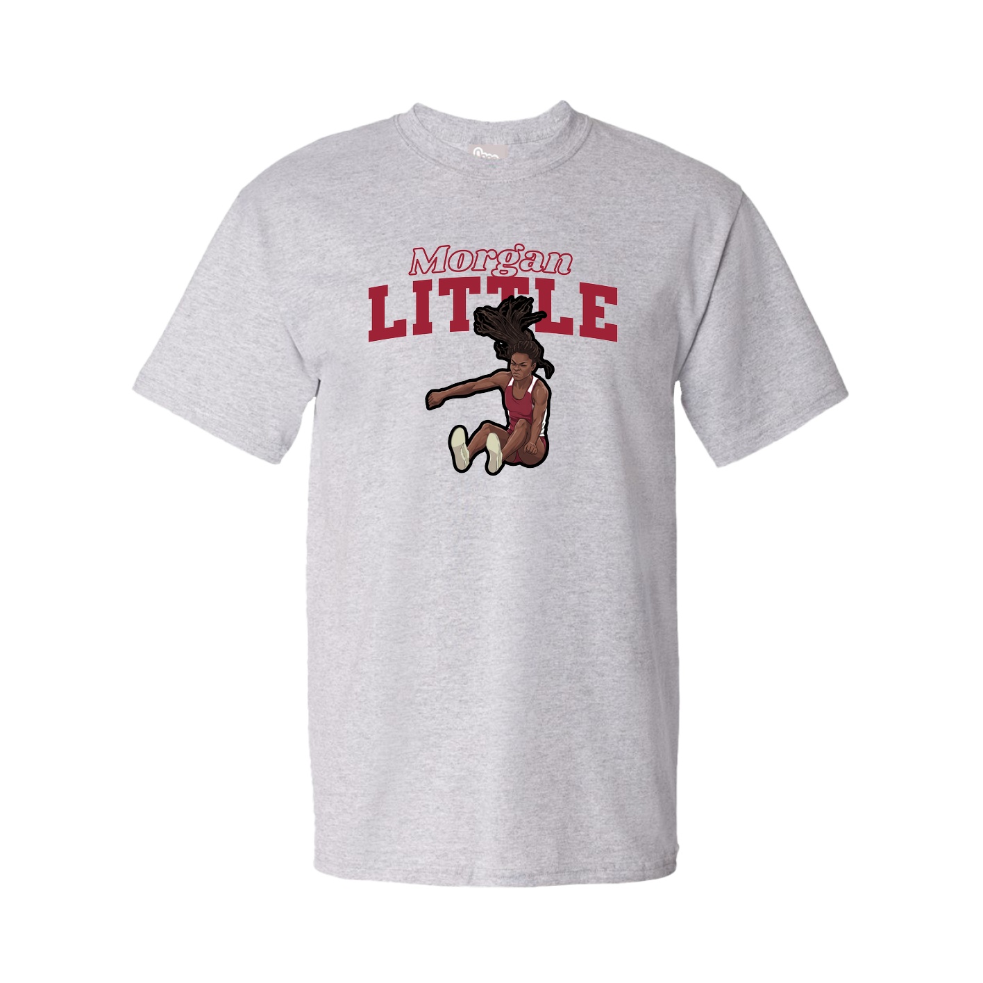 Youth Tee — Name Arch in Grey