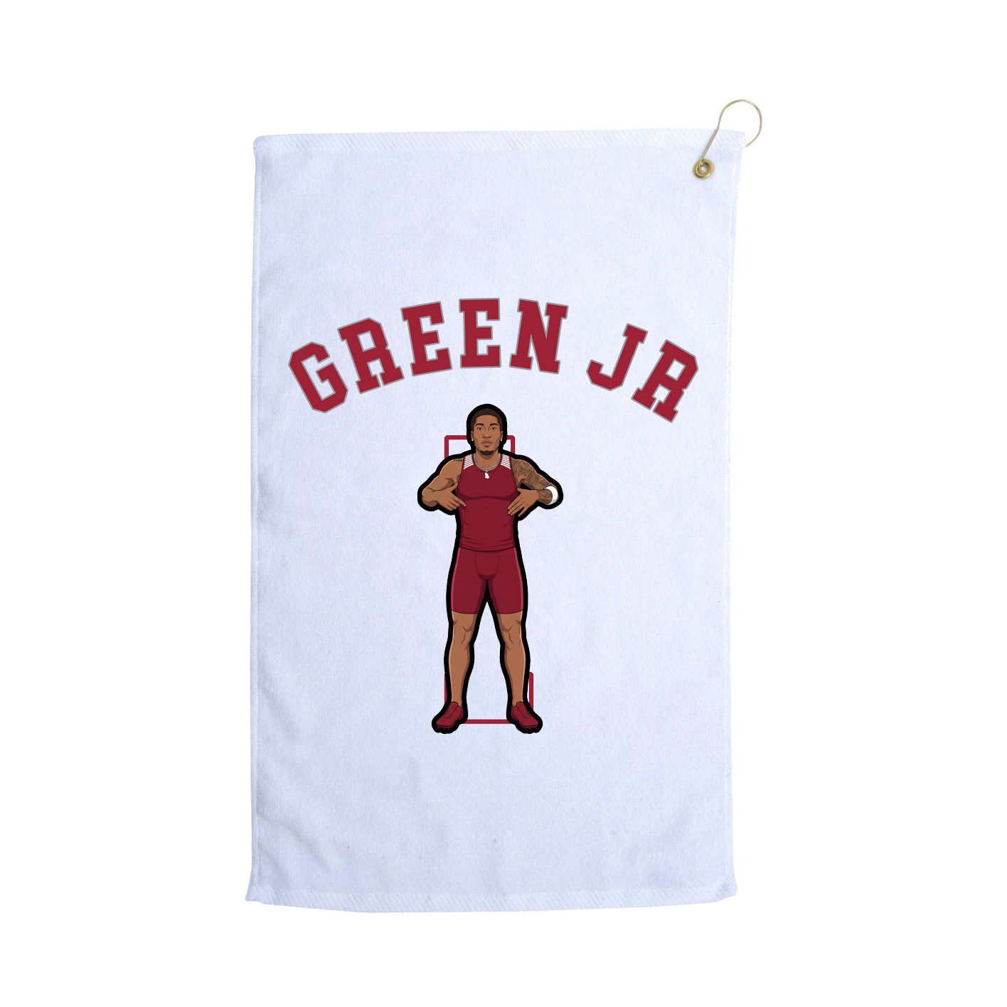 Golf Towel — Shirsey Arch in White