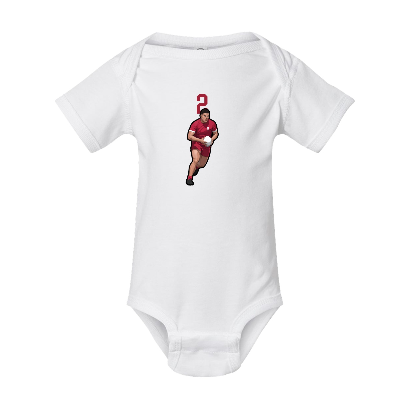 Baby Onesie — Number Top in White