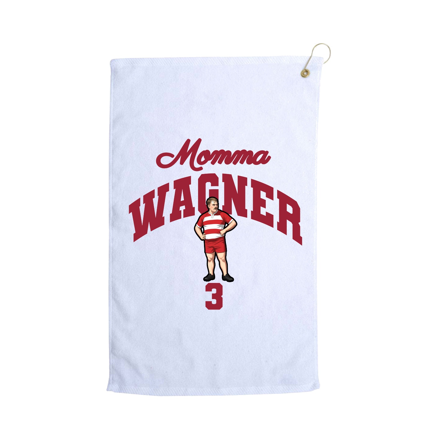 Golf Towel — Mothers Day Arch in White