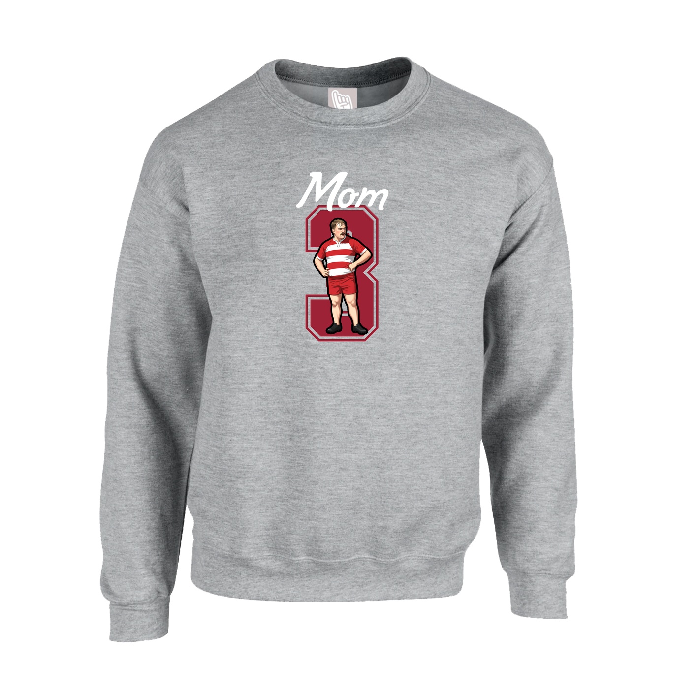 Fleece Crew — Mothers Day Shirsey in Grey