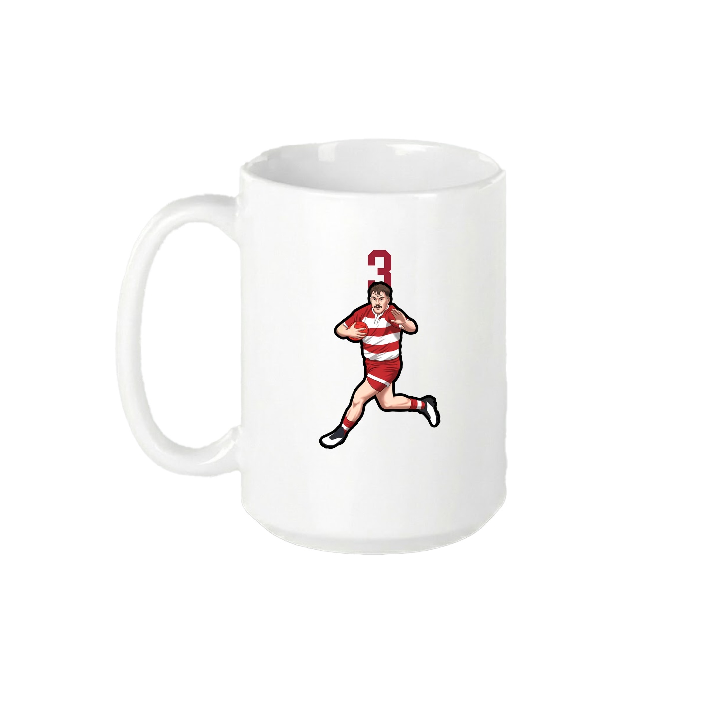15oz Coffee Mug — Number Top in White