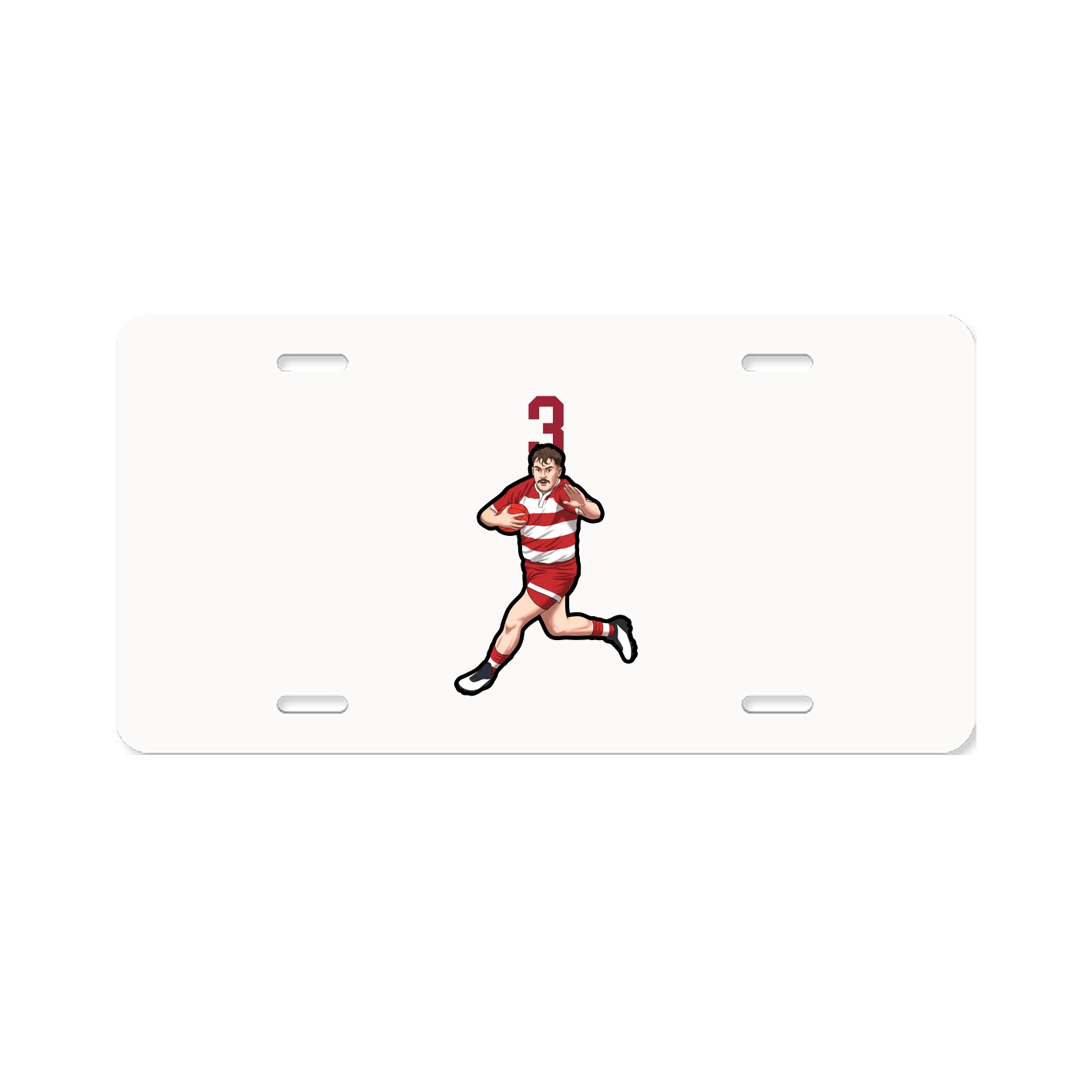 License Plate — Number Top in Classic