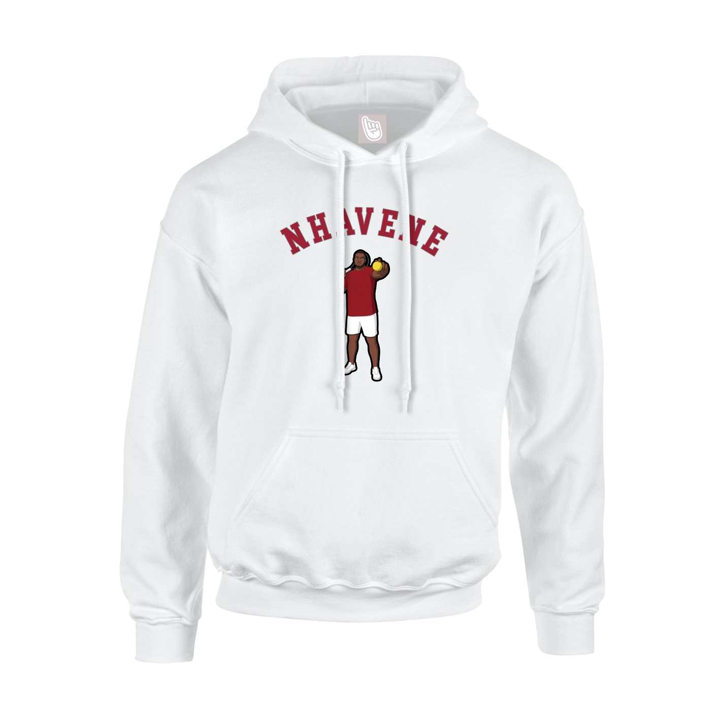 Youth Hoodie — Shirsey Arch in White
