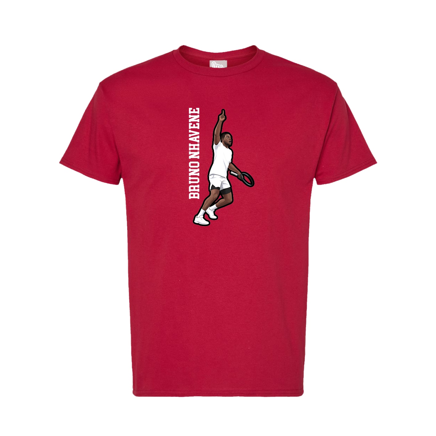 Tee — Name Vertical in Crimson