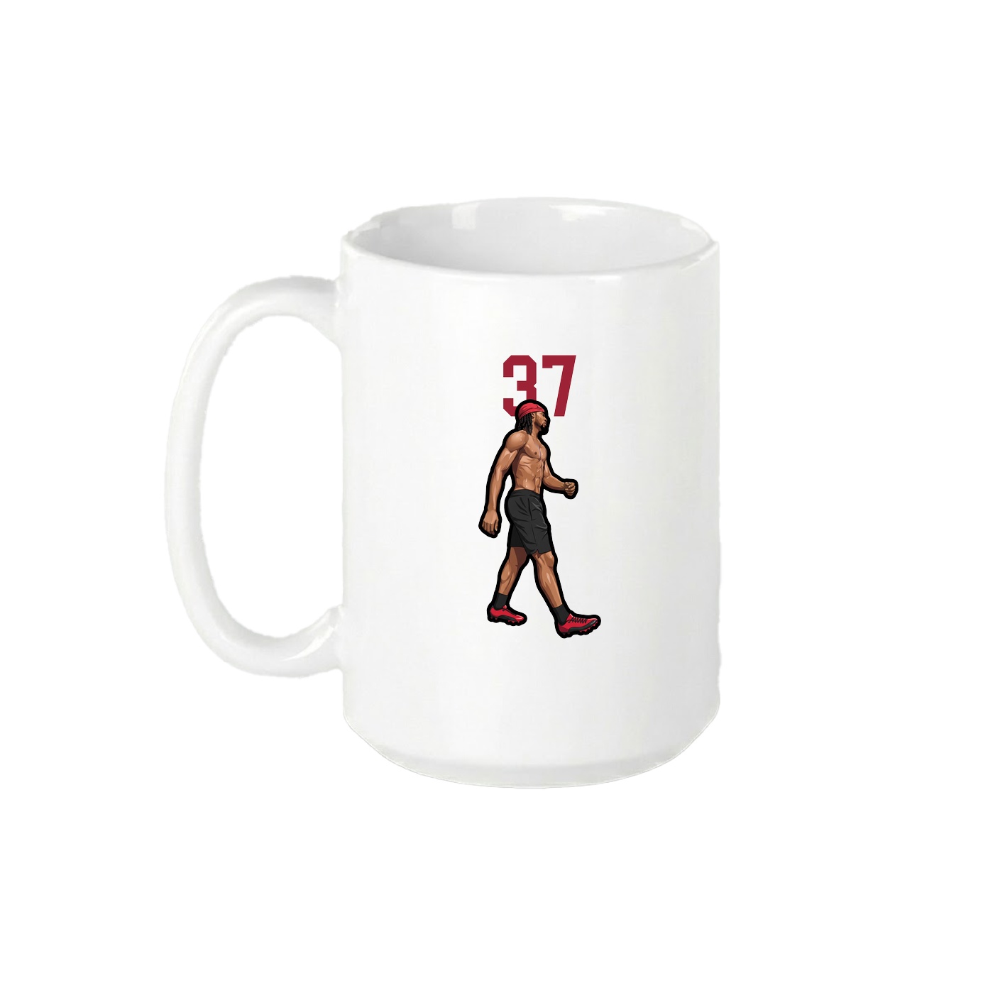 15oz Coffee Mug — Number Top in White