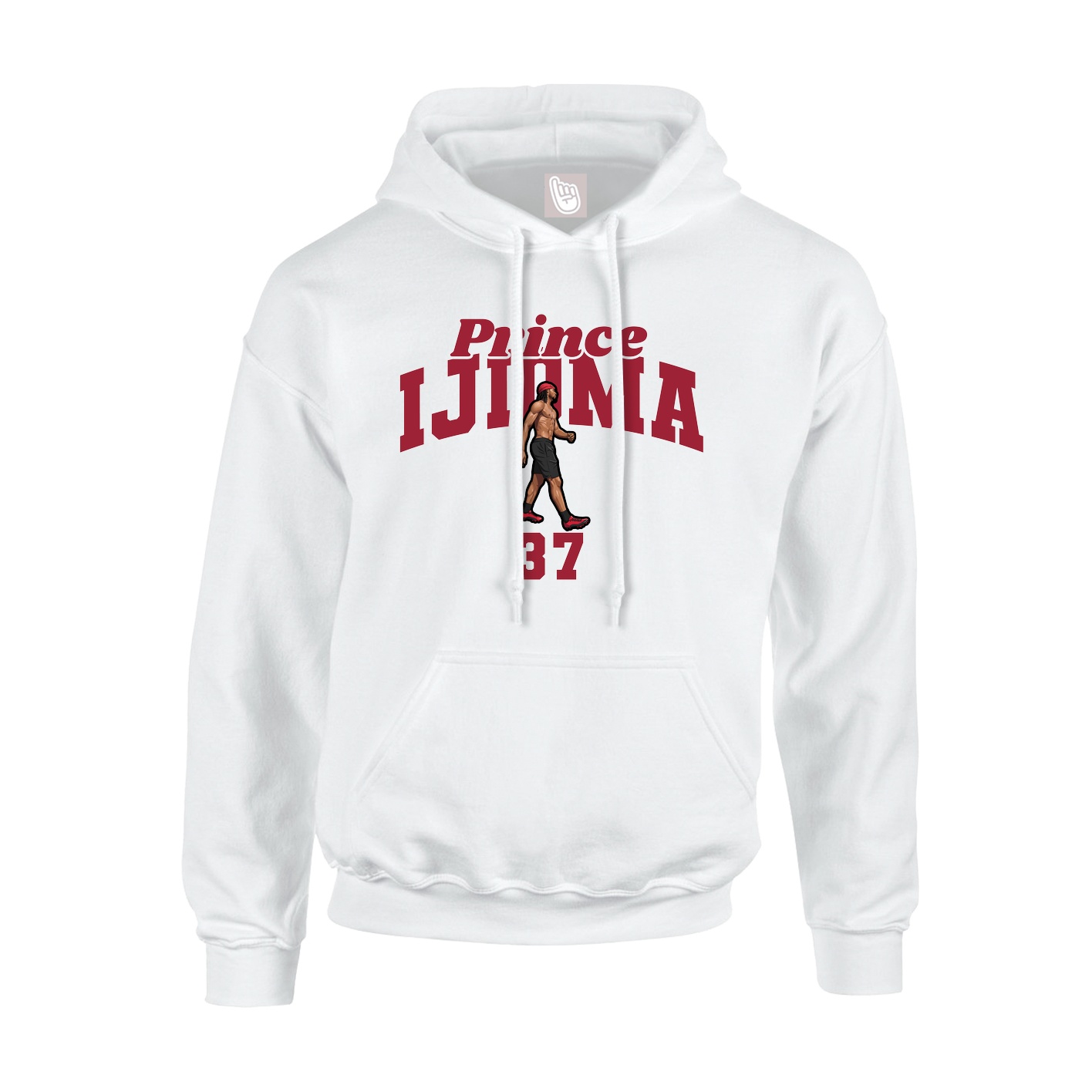 Youth Hoodie — Signature Arch in White