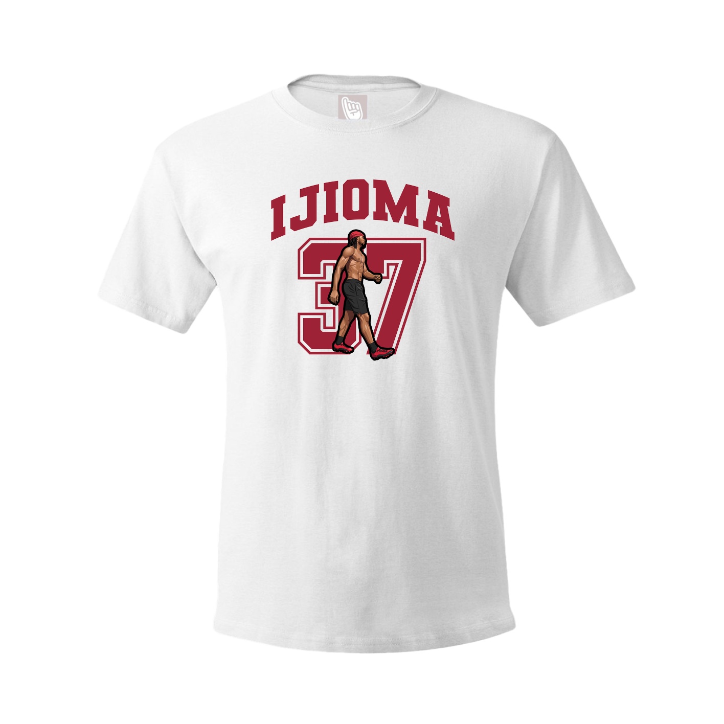 Youth Tee — Number in White