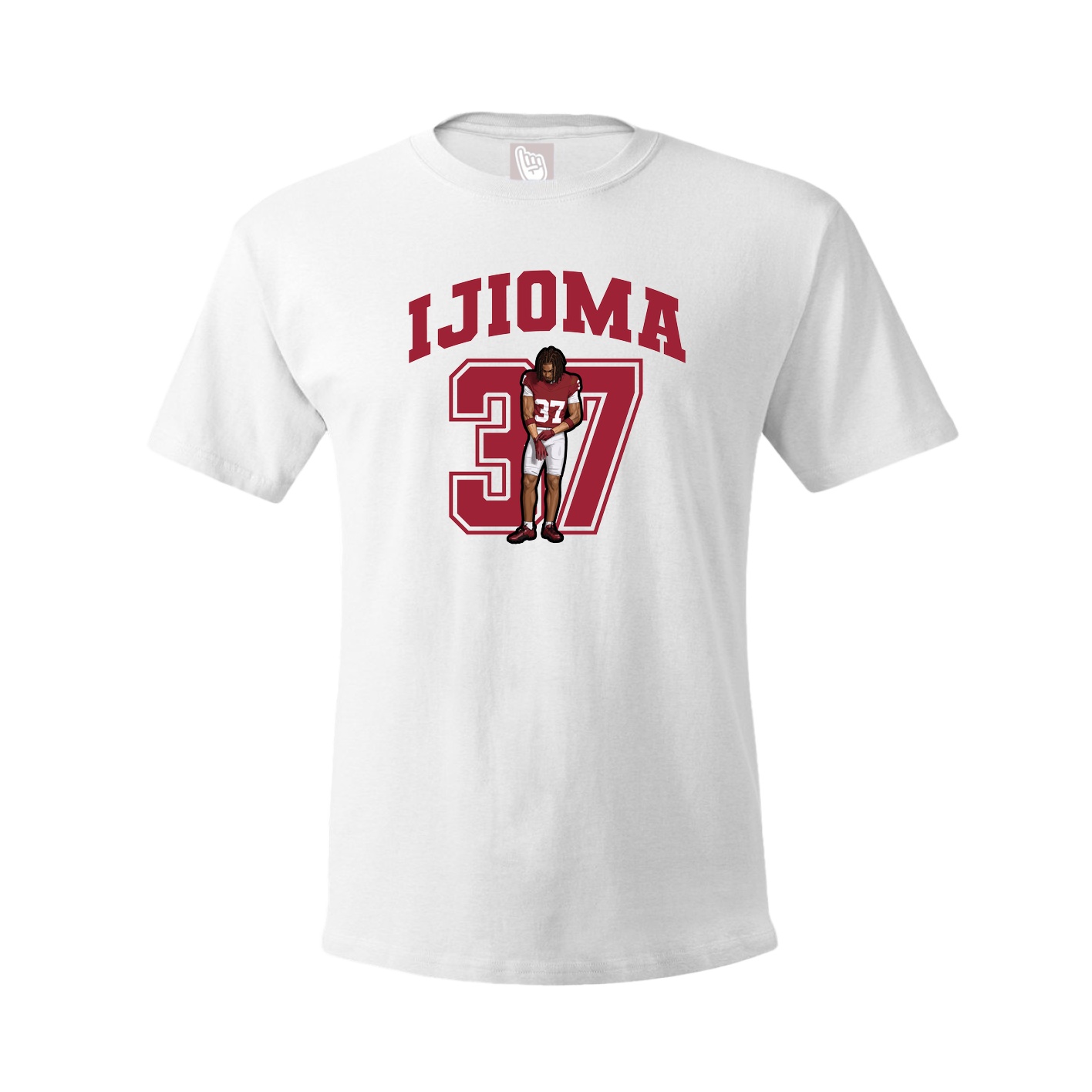 Youth Tee — Number in White
