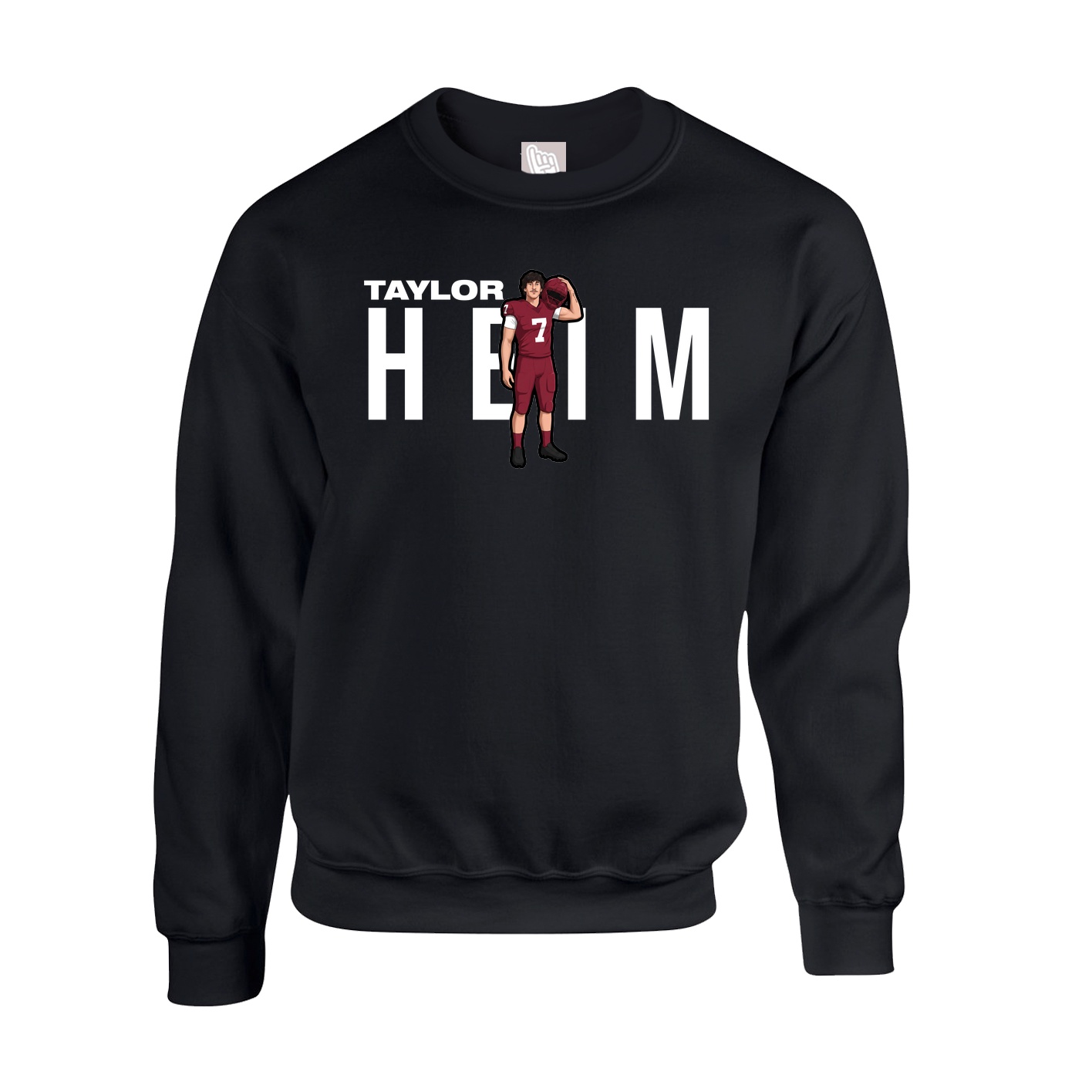 Fleece Crew — Player Name in Black