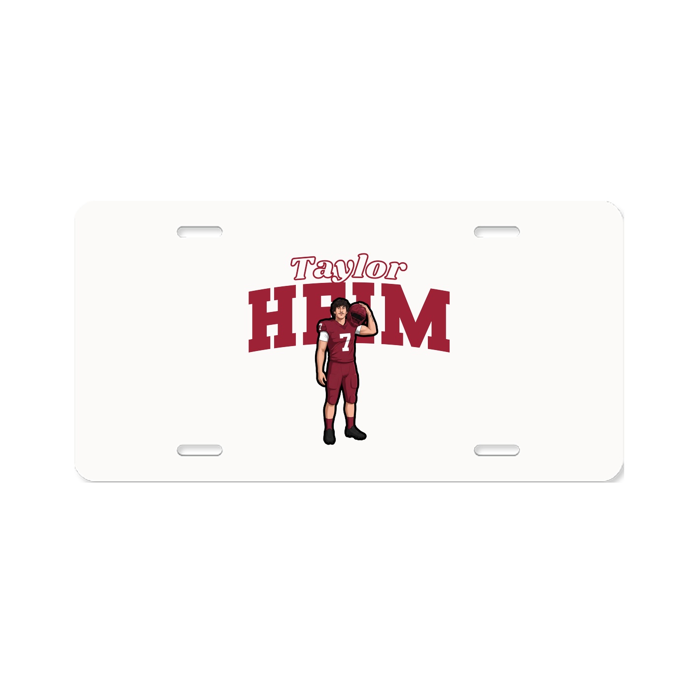License Plate — Name Arch in Classic