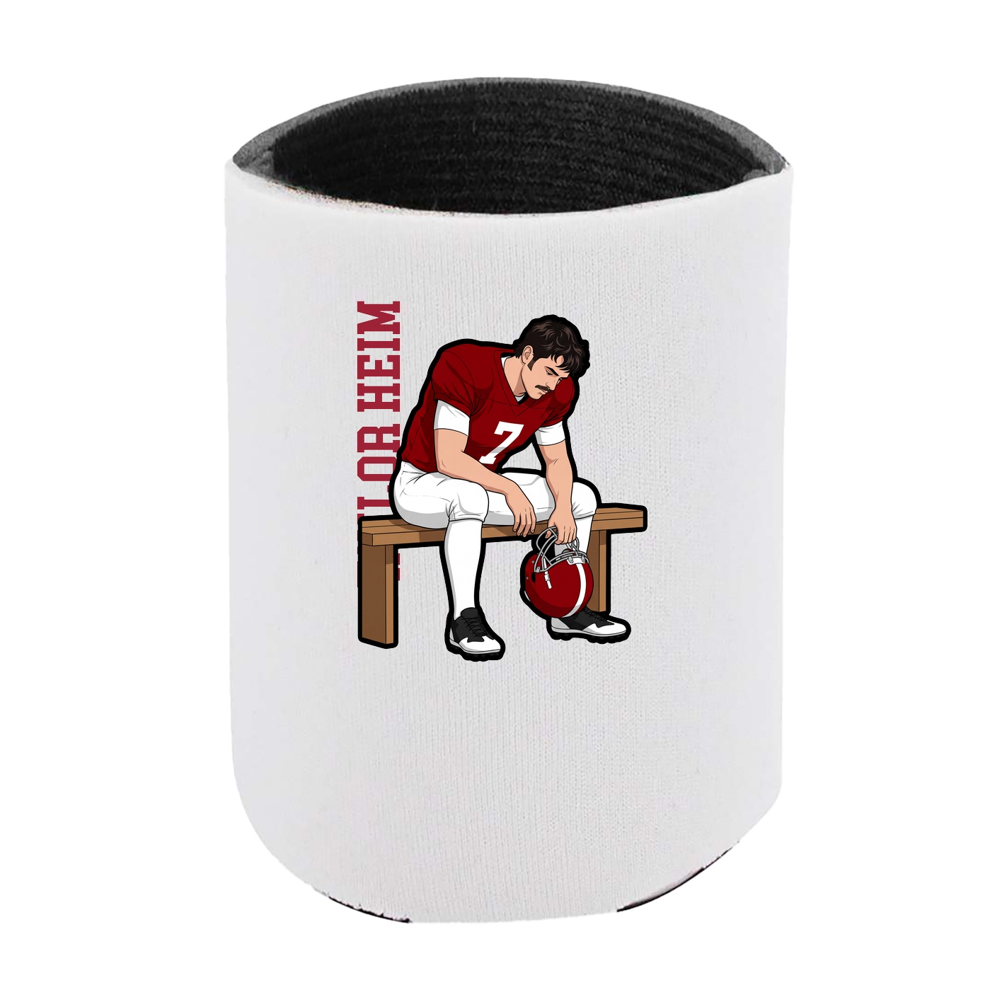 Can Holder — Name Vertical in White
