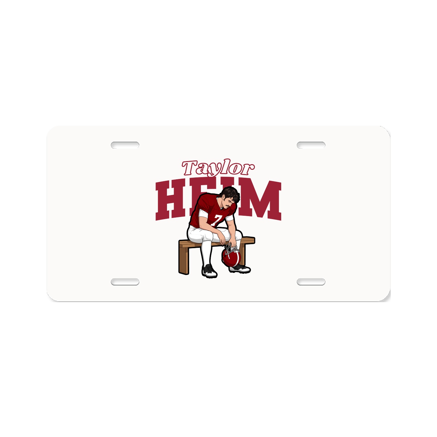 License Plate — Name Arch in Classic