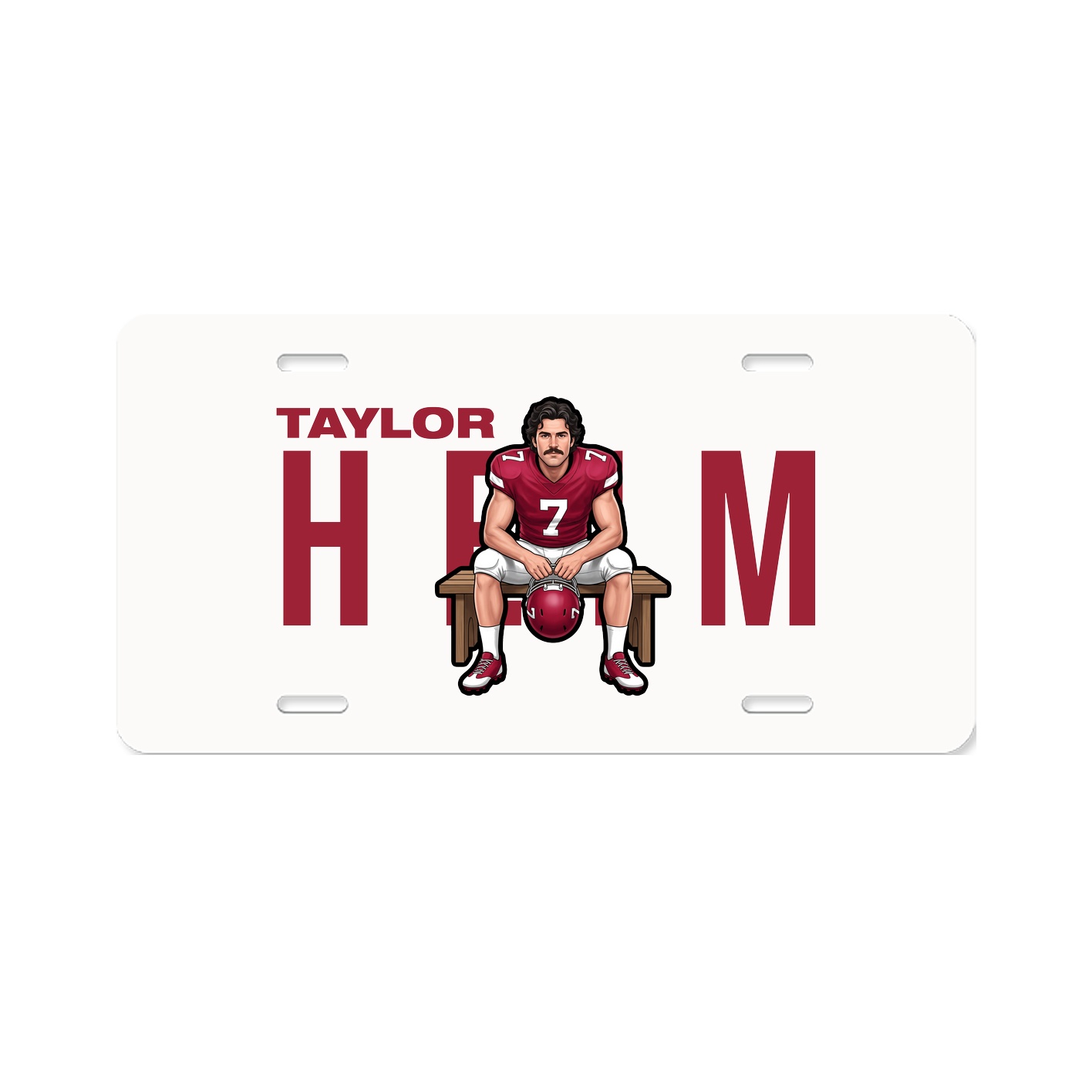 License Plate — Player Name in Classic