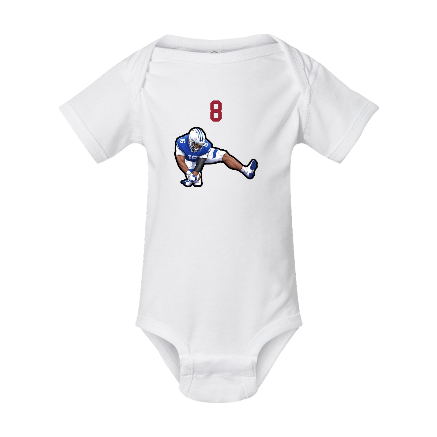 Baby Onesie — Number Top in White