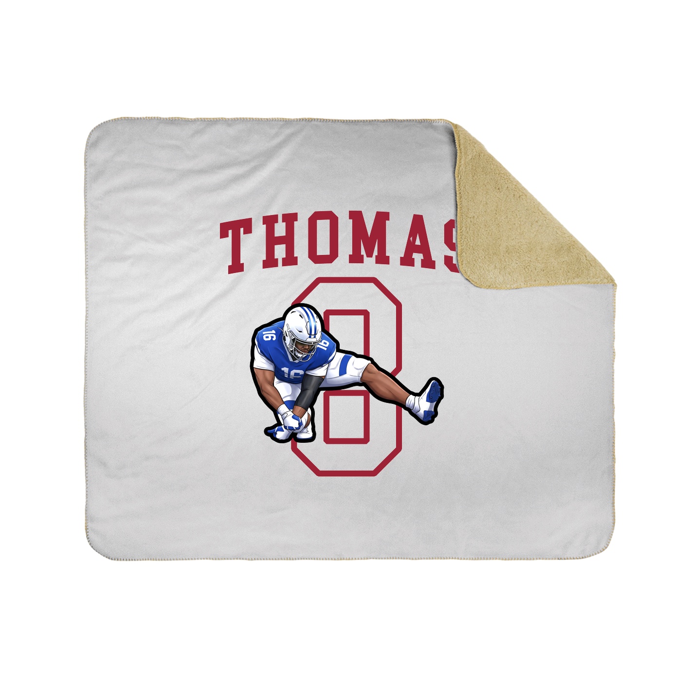 50x60 Sherpa Lined Throw Blanket