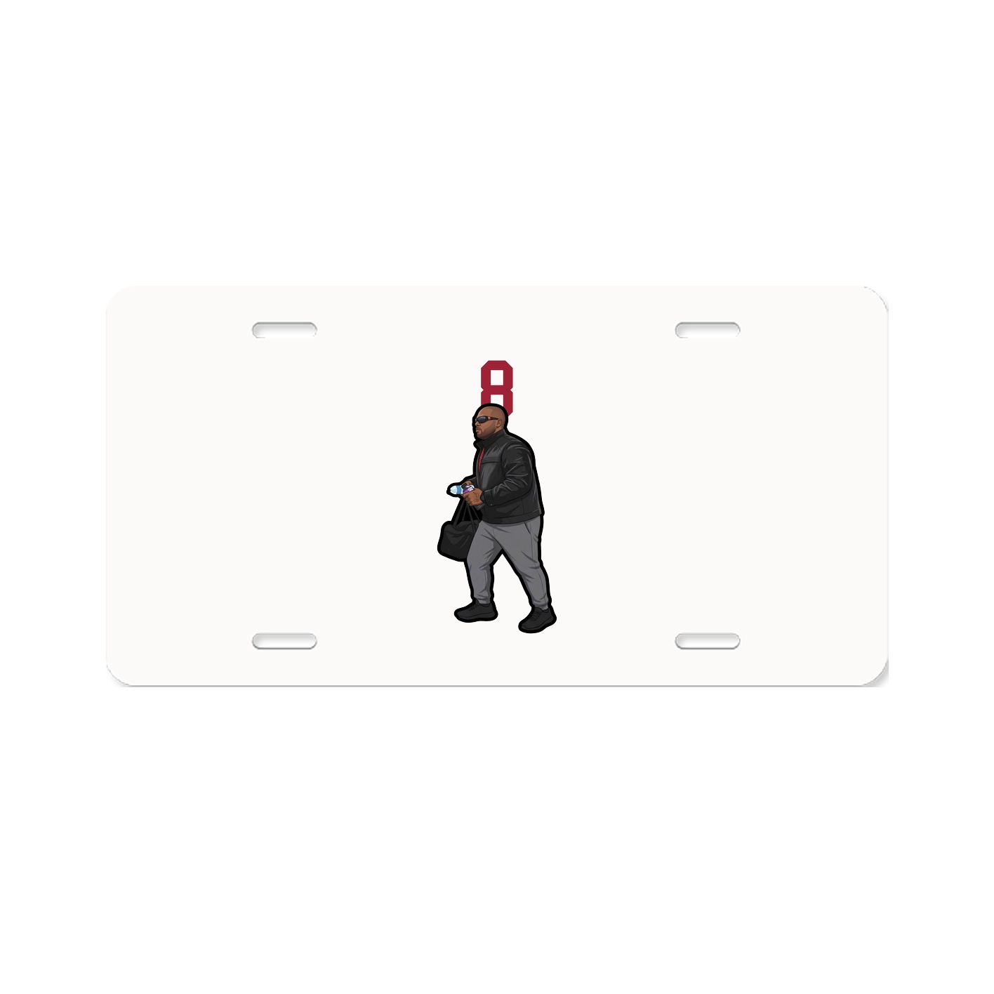 License Plate — Number Top in Classic