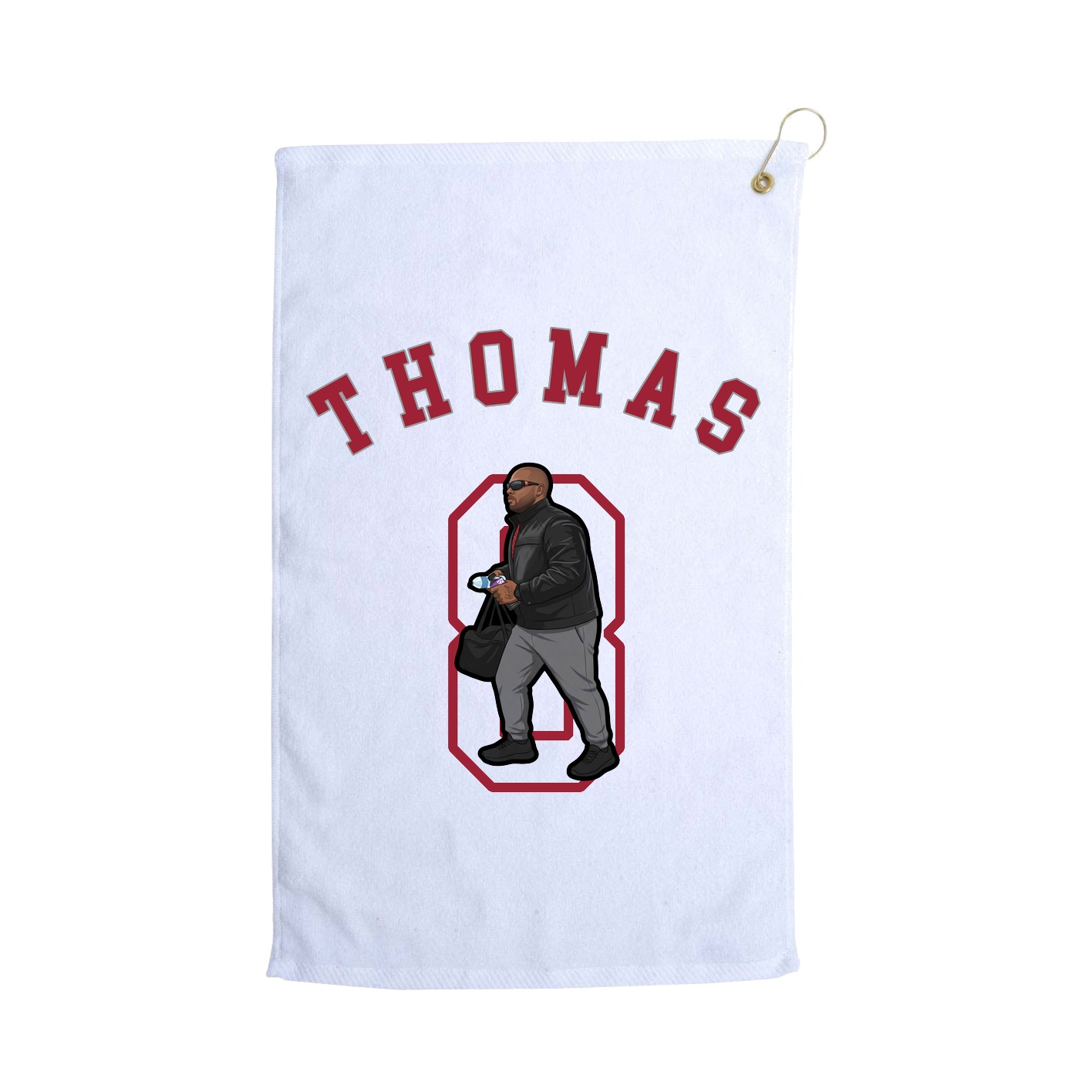 Golf Towel — Shirsey Arch in White