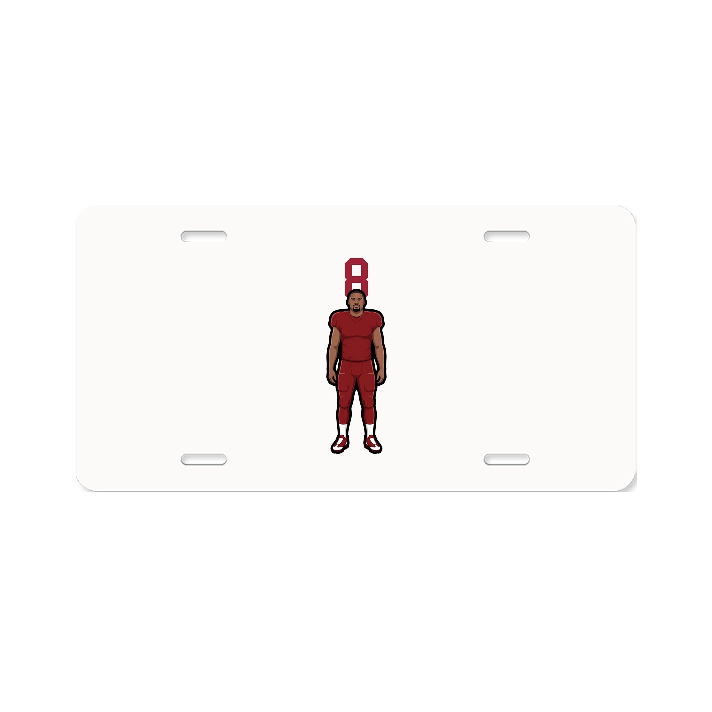License Plate — Number Top in Classic